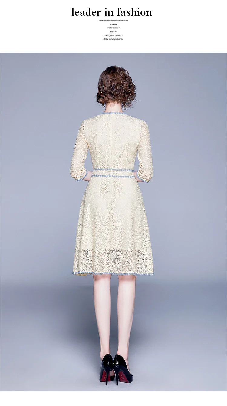 Simgent весна осень с коротким рукавом женские модные элегантные тонкие кружевные открытые платья до колена Jurk Kleid дропшиппинг SG99236