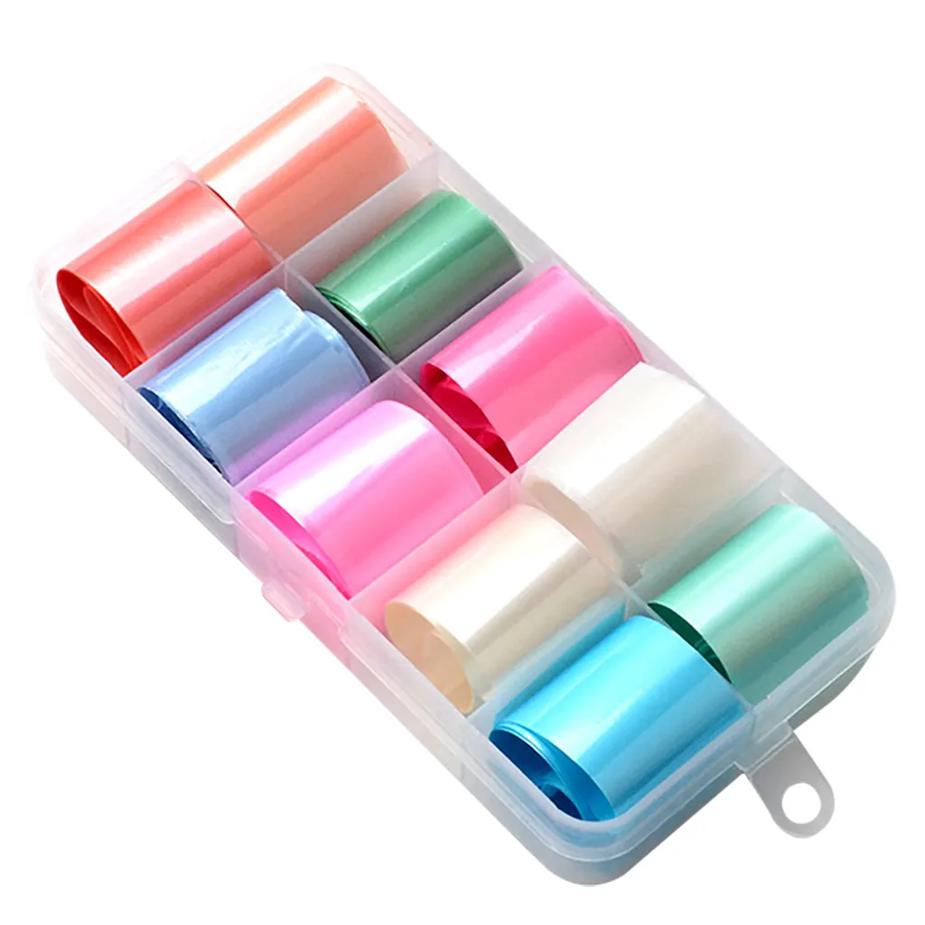 Nail Seven Colors Star Sky Transfer Paper Nail Star Sky Transfer Paper Box Nail Foil Nail Art Transfer Foil Paper Sticker Nail