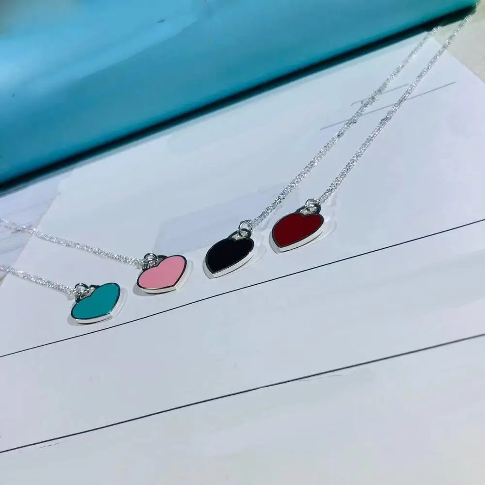 

Exquisite craftsmanship jewelry made of s925 sterling silver necklace fashion love long chain for girls birthday party gifts