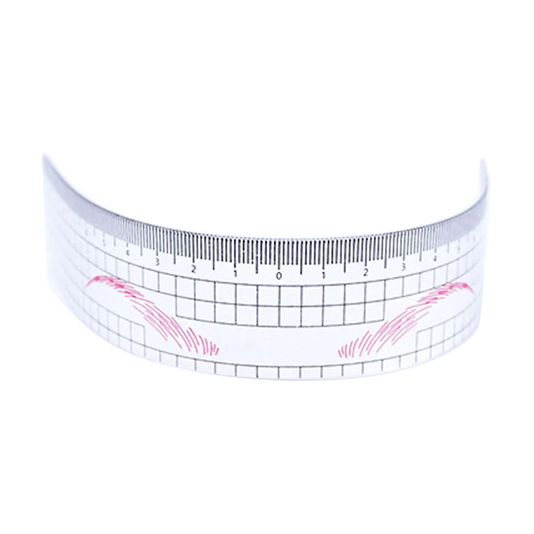 Three 10pcs Disposable Eyebrow Stencil Tattoo Makeup Microblading Measure Tattoo Ruler Beauty Tool Eye Brow Stencil Eyebrow Line Rule - Цвет: Three