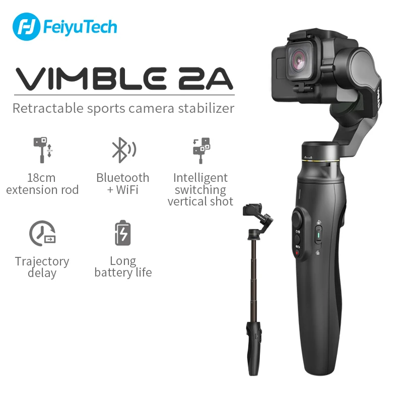 FeiyuTech Feiyu Vimble 2A Спортивная камера карданный Ручной Стабилизатор с 180 мм