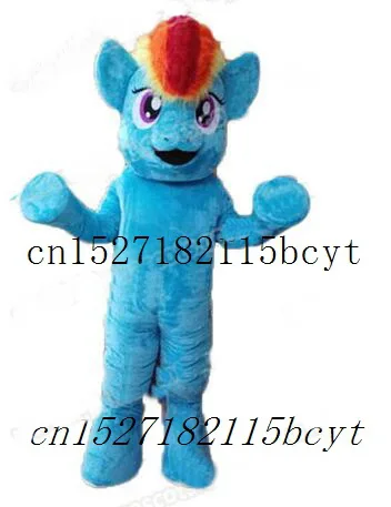 

Cartoon Blue Little Pony Mascot Costume Cosplay Party Christmas Fancy Dress Costume Propaganda Characteri Clothing