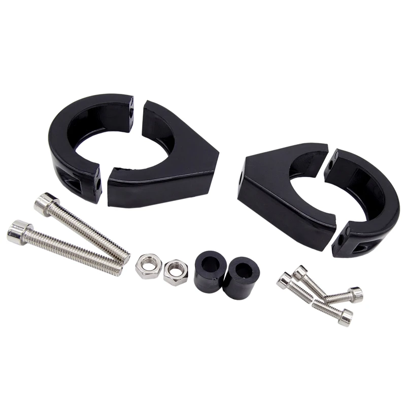 

2 Pcs 39/41/49mm Motorcycle Turn Signal Light Mount Bracket Mount Fork Relocation Clamp Indicator Lamp For Harley