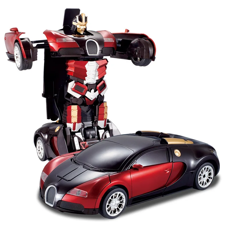 

Jiaqi TT663 New Hot Selling Bugatti Transformation Remote Control Car a Key Transformation Autobots Model Toy Wholesale