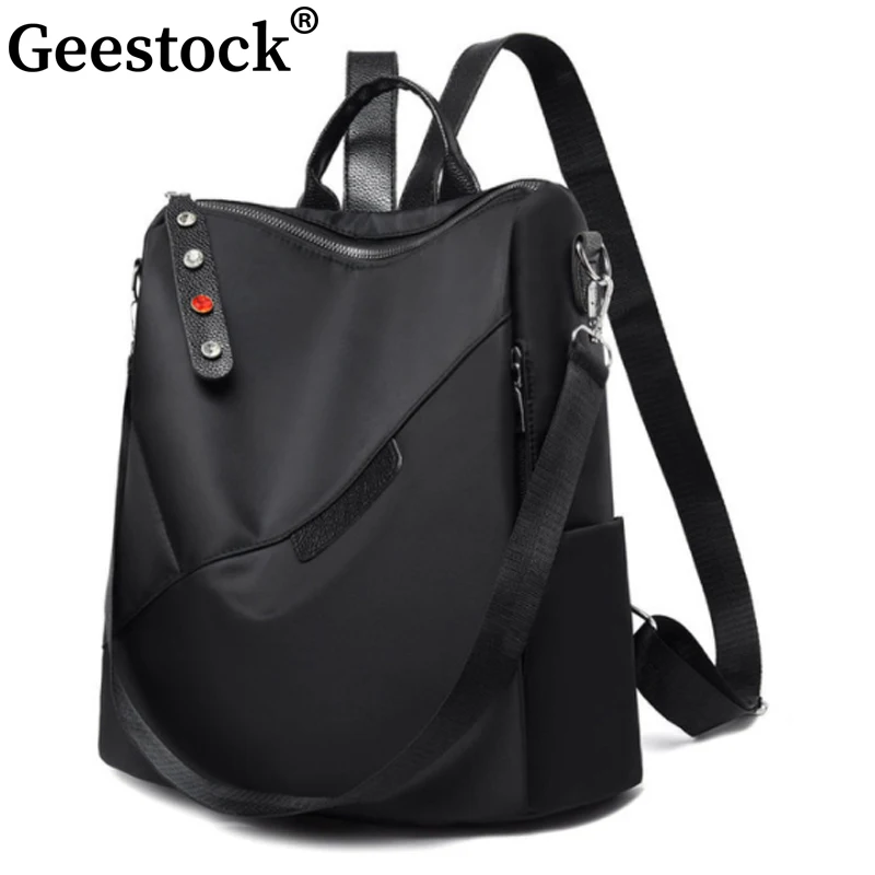 

Geestock New Women Backpacks Fashion Multi-Occasion Leisure Ladies Backpack Oxford Waterproof and Anti-Theft Girl School Bag