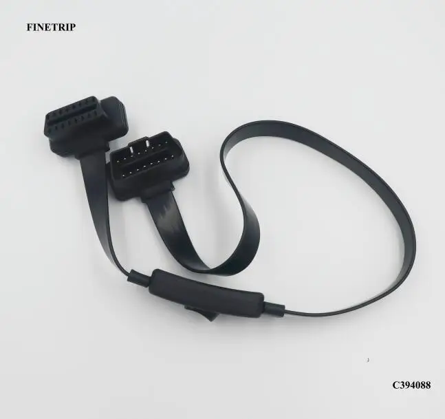 C394088-60cm-1-1 FINETRIP 1 шт. 50/60 см мужского и женского пола 1/2/3 с или без переключателя несколько новых опционально оборудован OBD2 переключатель делителя ELM327 кабель-удлинитель - Цвет: C394088-60cm-1-1