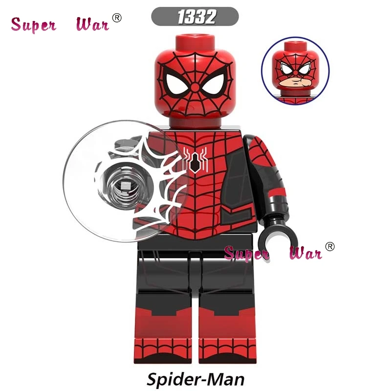 XH1332 50 шт. фильм Marvel Человек-паук Venom вдали от дома Mysterio Марии Хил Лиз гидро человек паук строительный блок для детей игрушки - Цвет: XH1332