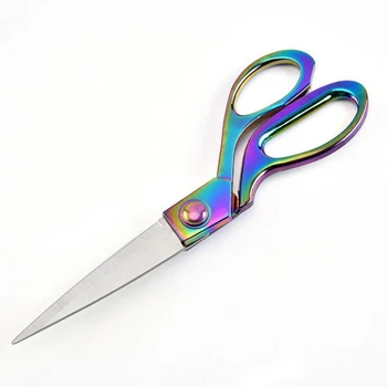 

Multi-colored Professional Tailor Scissors Gold Sewing Cut Craft Fabric Cutter Tailor Shear Upholstery Tool Textile Sewing Tools