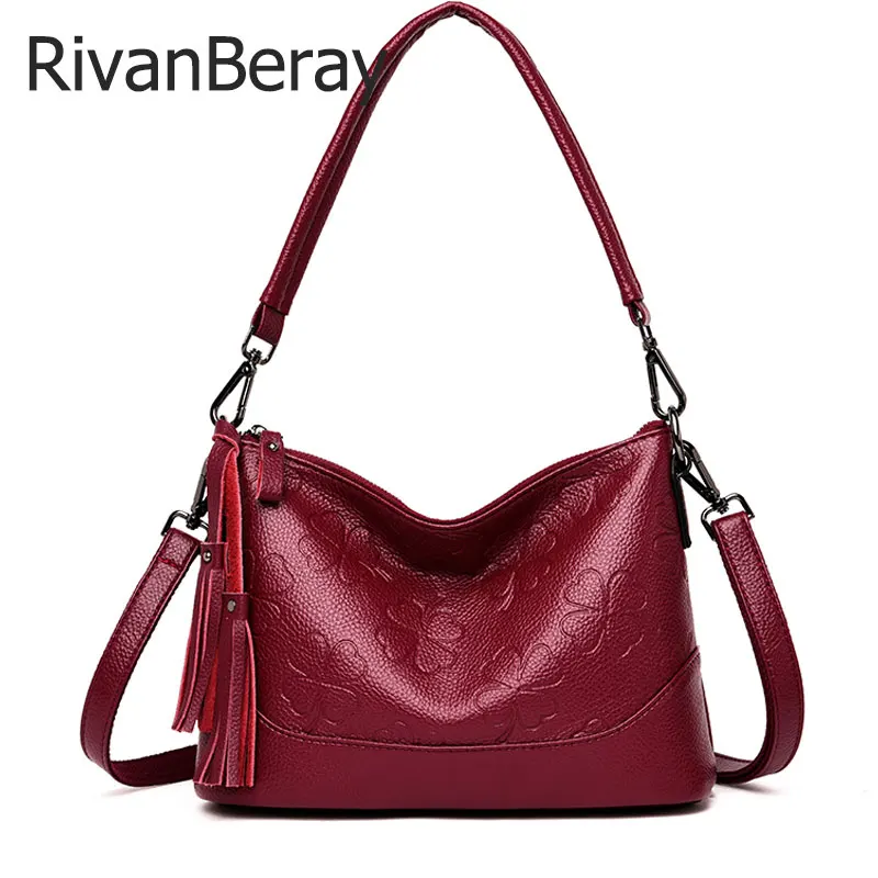 

Fashion 3D Printed Flowers Bucket Bags Female New Elegant Crossbody Bag for Women Tassel Handbags Women Shoulder Bags Designer