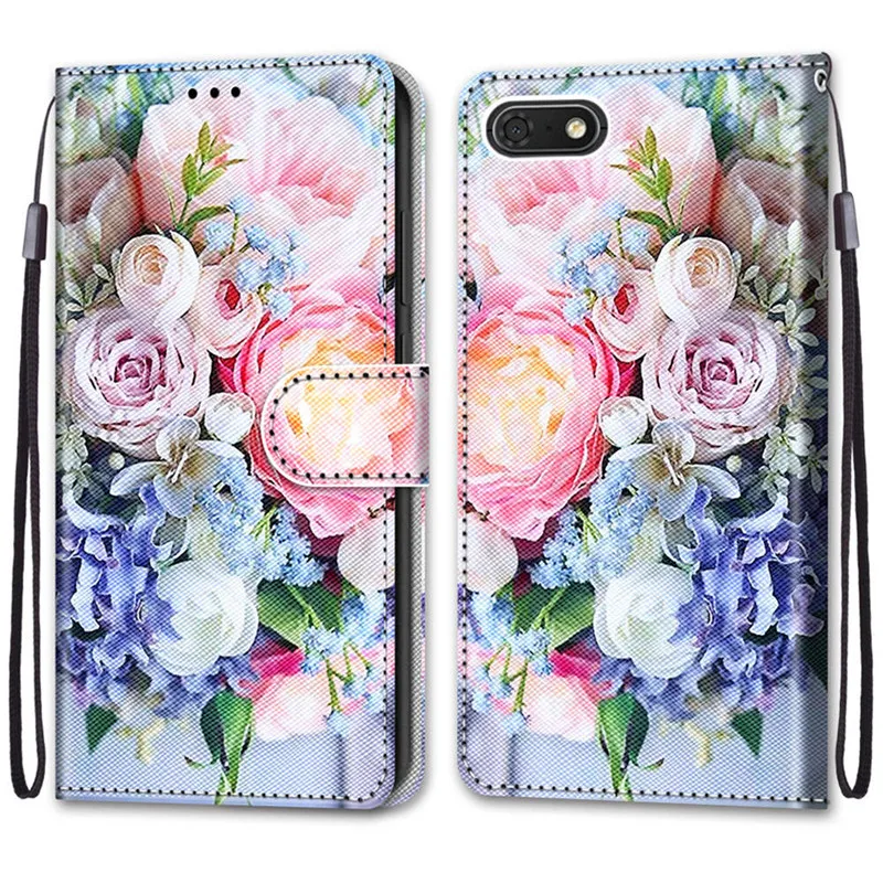 cute huawei phone cases Honor 7A Case On for Huawei Honor 7A DUA-L22 Etui 5.45" Wallet Flip Leather Phone Case Huawei Honor 7A 7 A Russia Honor7a Cover huawei snorkeling case