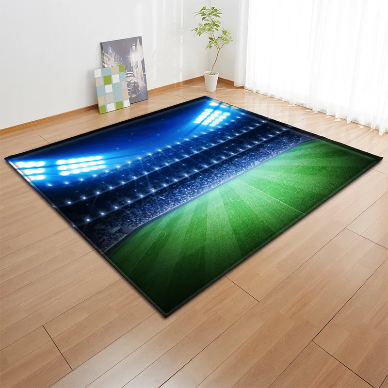 11 видов футбольного поля 3D печатных больших ковров футбол коврики для гостиной Детская Комната Шаг гостиной области коврик мягкий фланелевый - Цвет: 2