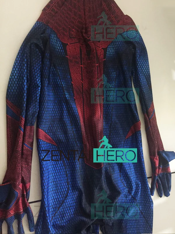 Free Shipping 3D Printed Amazing Spider-Man Cosplay Costume New Style Spiderman Superhero Zentai Halloween Costume Bodysuit