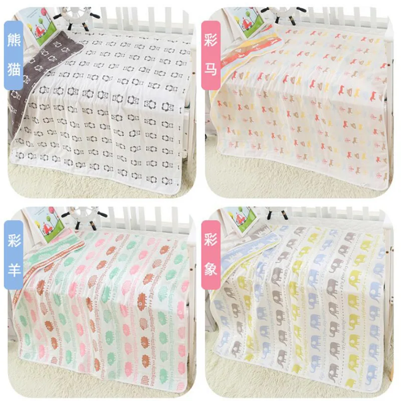 Children Baby Girls Blankets Swaddle Wrap 6 Layers pure Cotton for Kids Newborn 0-6 years infantil toddler bed bedding