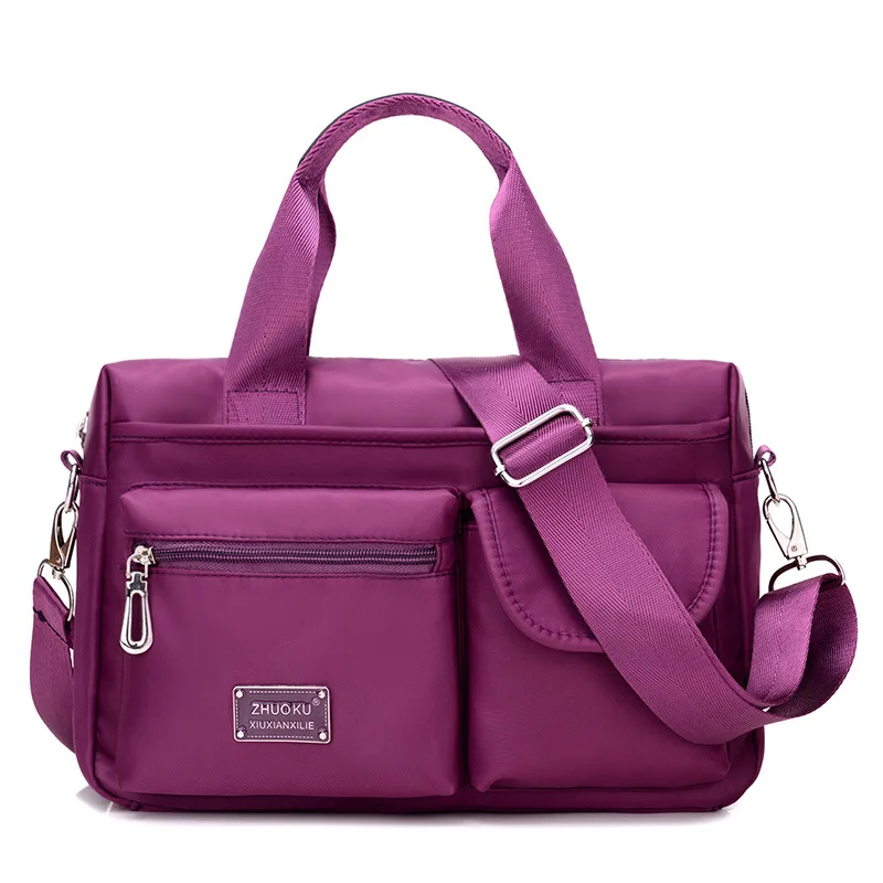 

Women's Nylon Crossover Shoulder Bag/hand Bag Multi-functional Trend Waterproof Nylon Versitile Fashion Backpack