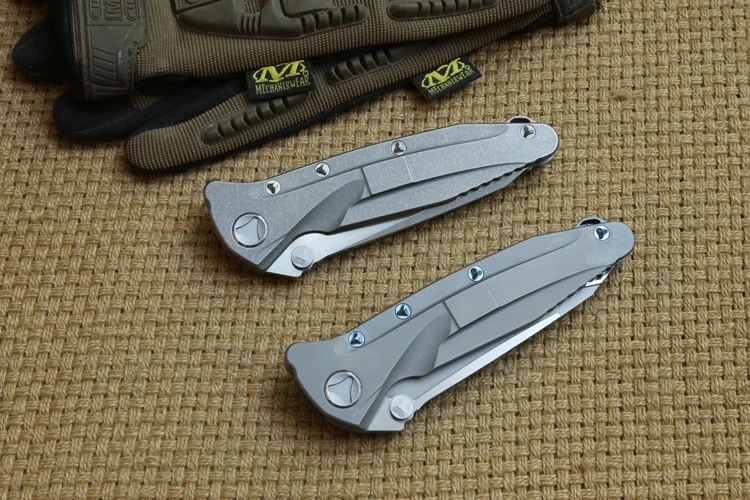 Kevin John MT нашивка S35VN лезвие шариковый подшипник Флиппер складной нож titanium ручка для походов и охоты выживания Карманные Ножи EDC инструменты