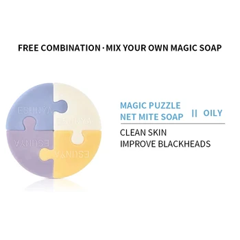 

Handmade A Gift Amino Acid Gemstone Soap Flower Inside Natural Deep Clean Acne Control Collagen Randomly