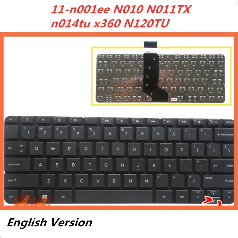 Laptop English Keyboard For HP stream 11-n001ee N010 N011TX n014tu x360 N120TU Notebook Replacement layout | Компьютеры и офис