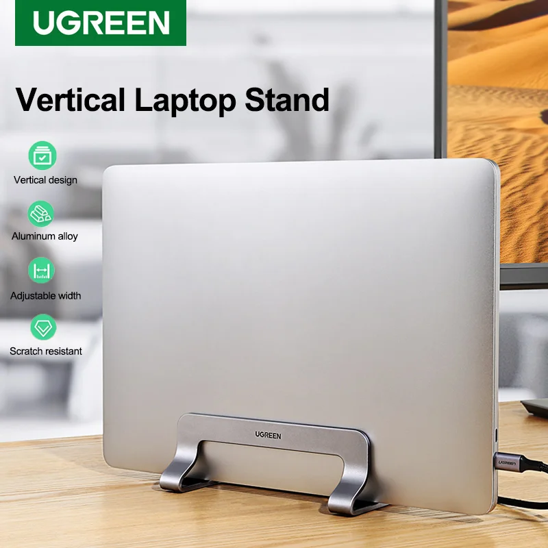 Ugreen Vertical Laptop Stand Holder For MacBook Air Pro Aluminum Adjustable Notebook Tablet Accessories | Автомобили и мотоциклы