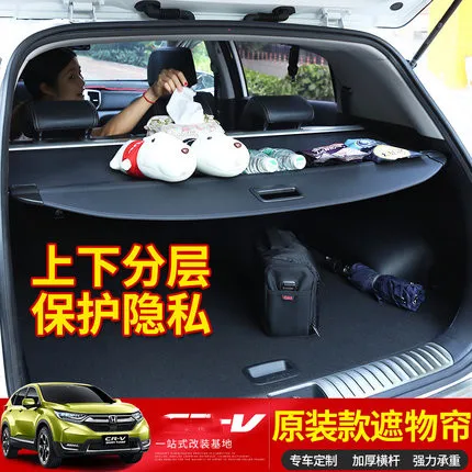 

Retractable Trunk Shelf Shade Curtain Security Cargo Cover 1 Pcs For Honda CRV 2012-2016 Interior