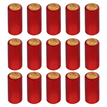 

100pcs Heat Shrink Film Sealing Cap Wine Bottle Film Wine Heat Shrinkable Cap