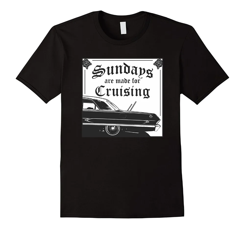 2019 новейшая Мужская забавная футболка Lowrider-Sundays сделана для круизной футболки |