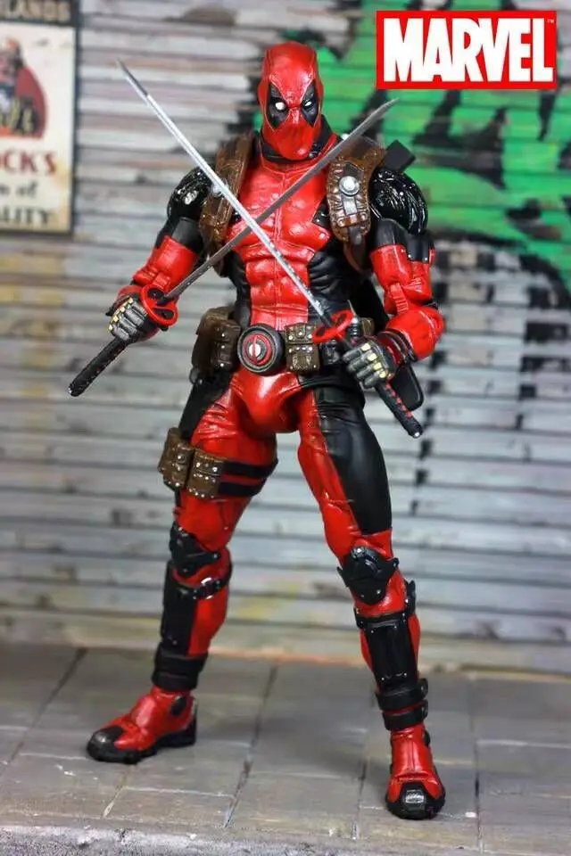 

Genuine NECA Deadpool Marvel Deadpool Small Base 8-Inch Movable Joint Figurine Model
