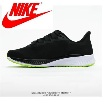 

Original Nike Air Zoom Winflo 6 Shield Nike mesh breathable comfortable training running shoes men's size 40-44 Green black hook