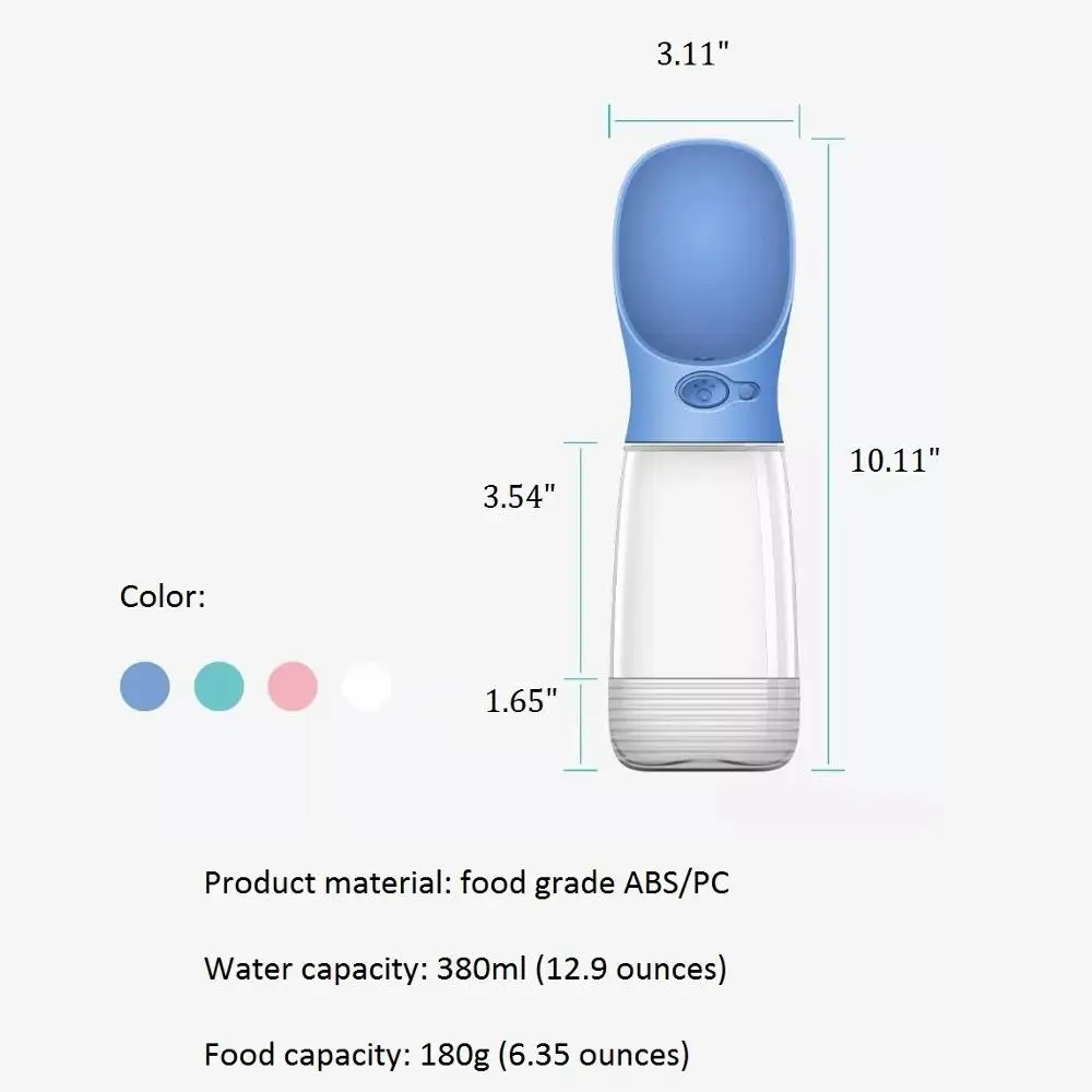 Переносная бутылка для воды домашних животных поилка всех собак и кошек уличный