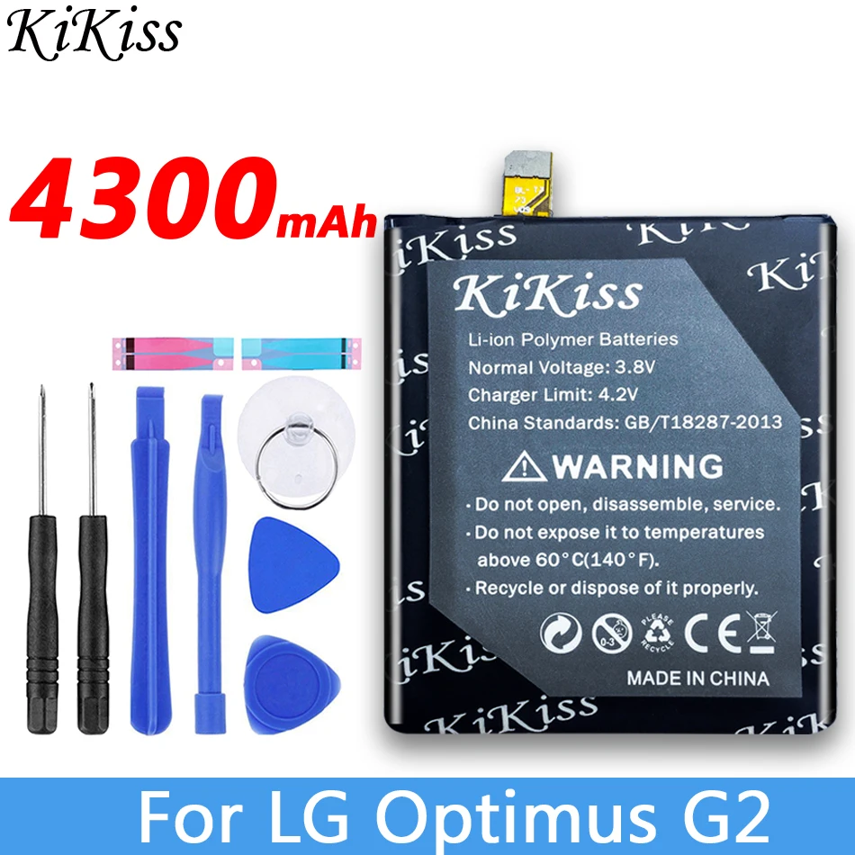 Аккумулятор литий полимерный KiKiss для LG Optimus G2 D802 D800 D801 VS980 LS980 D803 BL T7 4300
