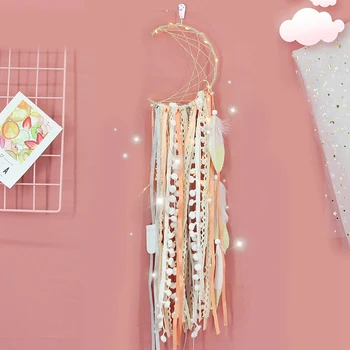 

Dream Catcher Handmade Feather Dream Catcher Moon Star Dream Catchers Wall Hanging Decor Kids Gift