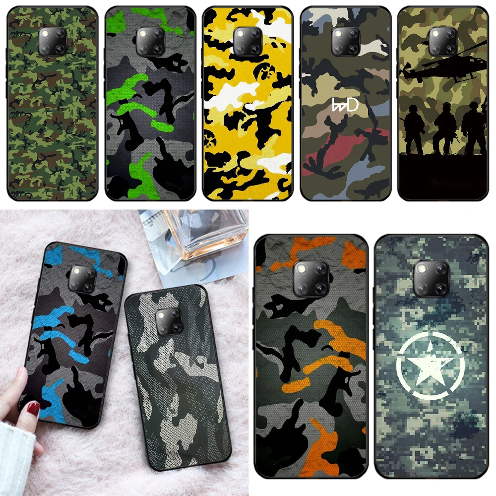 

OFFeier Camo military Army Phone Case Cover For Huawei Mate 9 10 10Lite 20 20X 10Pro 20Pro 20Lite Enjoy 9Plus 10Plus