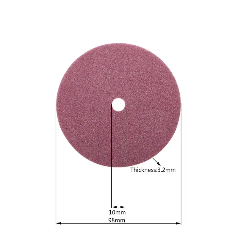 Size 98x10x3.2mm Электрическая цепная пила точилка алмазное шлифовальное колесо 98/105/145 мм Толщина 3,2/4,5 мм для обработки деревянных кромок и полировки цепная пила зубов - Наружный диаметр: Size 98x10x3.2mm