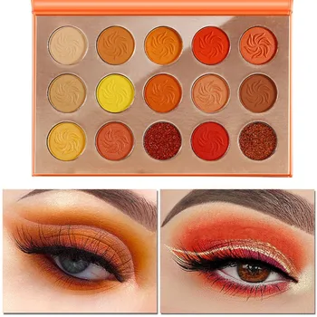 

Makeup Eyeshadow Palette Glitter Eye Shadow Palette Rainbow Make up Palette Long Lasting 15 Color Matte Shimmer Pigmented