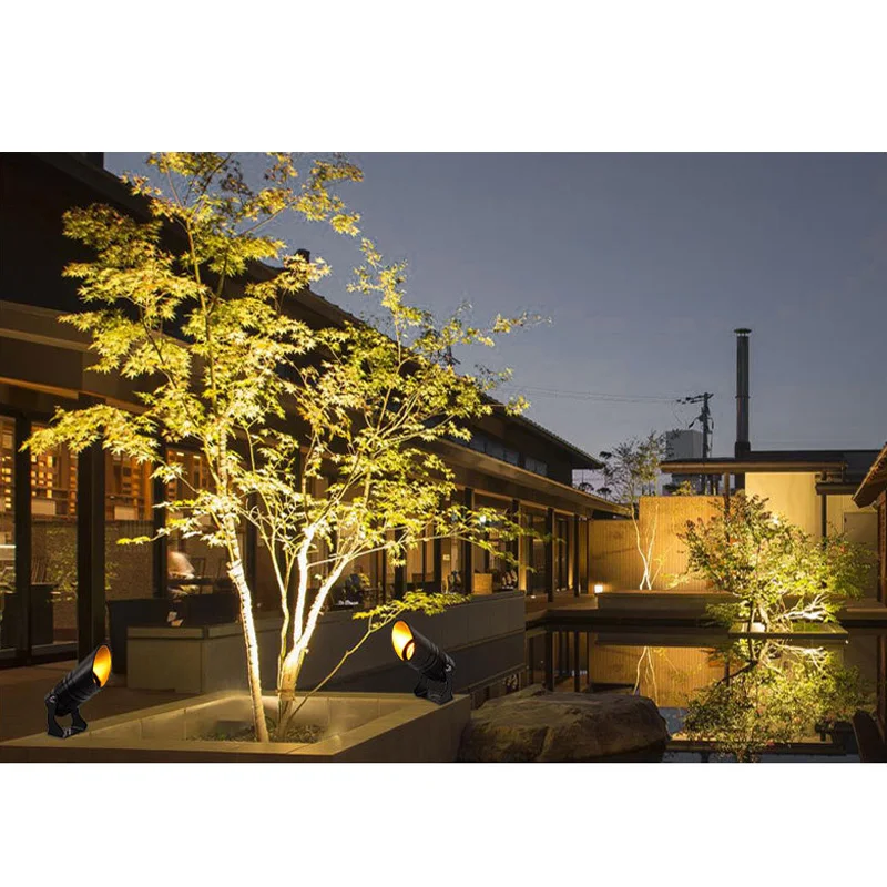 LED Garden Lighting 7W 10W Outdoor Spike Lawn Lamp Waterproof Lamp Garden Path Spotlights AC110V 220V DC12V garden light