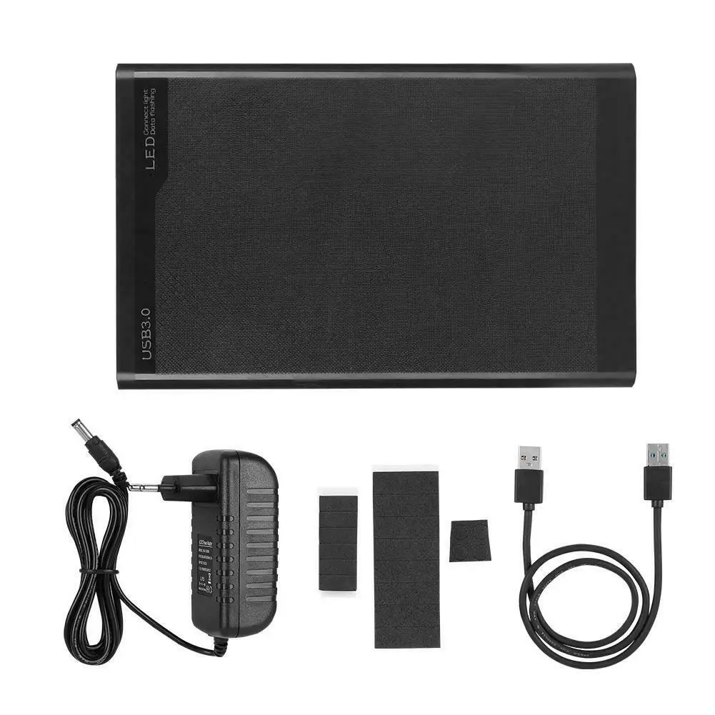 EU plug 3," Корпус для внешних жестких дисков коробка для жесткого диска USB 3,0 на SATA Мобильный жесткий диск DOM668 - Цвет: EU plug