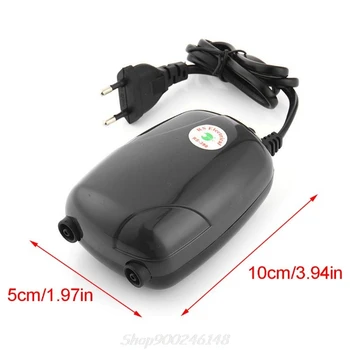 

Aquarium Air Pump Fish Tank Silent Oxygen Compressor Double Outlet Pet Supply Au03 20 Dropship