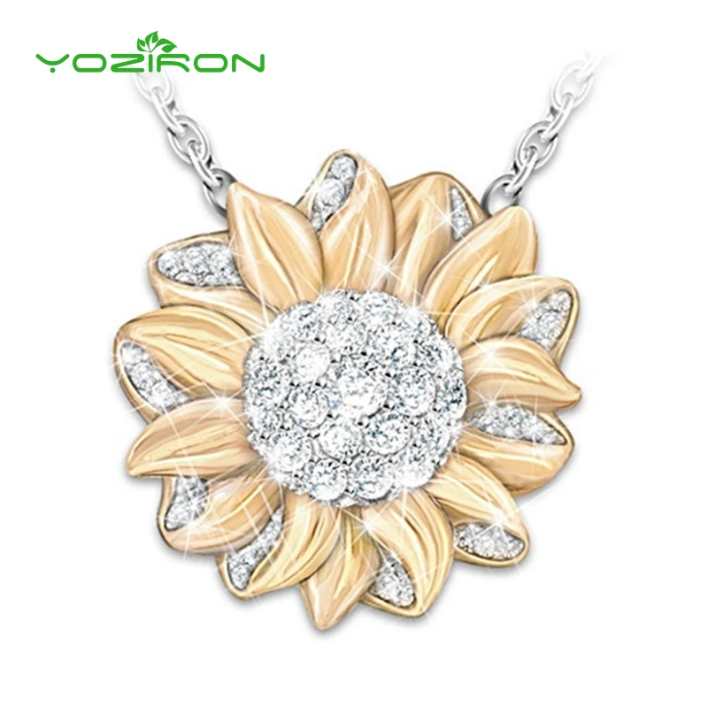 Новинка 2020 горячая распродажа Очаровательное ожерелье с золотым солнечным