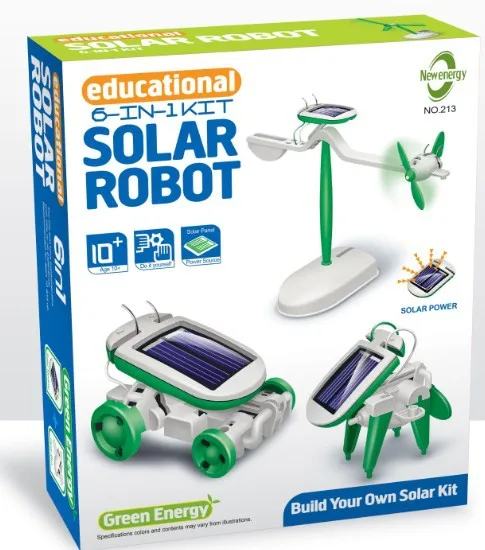 

Solar Educational Scientific And Educational Toy Multi-functional 14 Machine with Six-in-One Children DIY Creative Electronic Br
