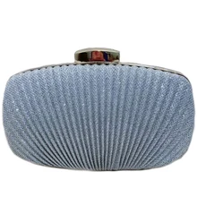 Модные женские туфли; с рюшами клатч вечерняя сумочка; BS010 Дамы на праздники и свадьбы; для невест кошелек дневного сцепления сумки-косметички сумка через плечо(серебро