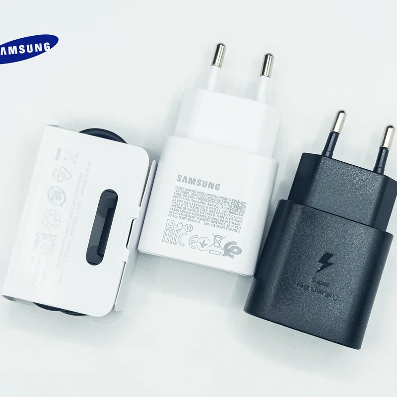 

Original Samsung Galaxy Note 10 25W Super Fast Charging Adapter PD Charger 100CM USB C To USB C Cable For S20 Ultra S20+ A71 A91