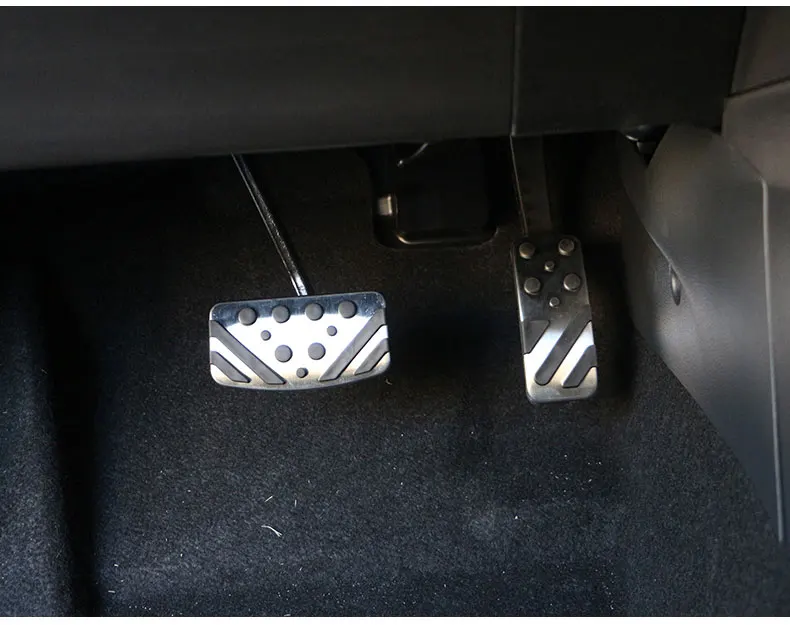 Топливный тормоз, ножной упор, педали, пластина, не скользит, акселератор, педаль тормоза, колодки, крышка для Mitsubishi ASX-, автомобильный стиль