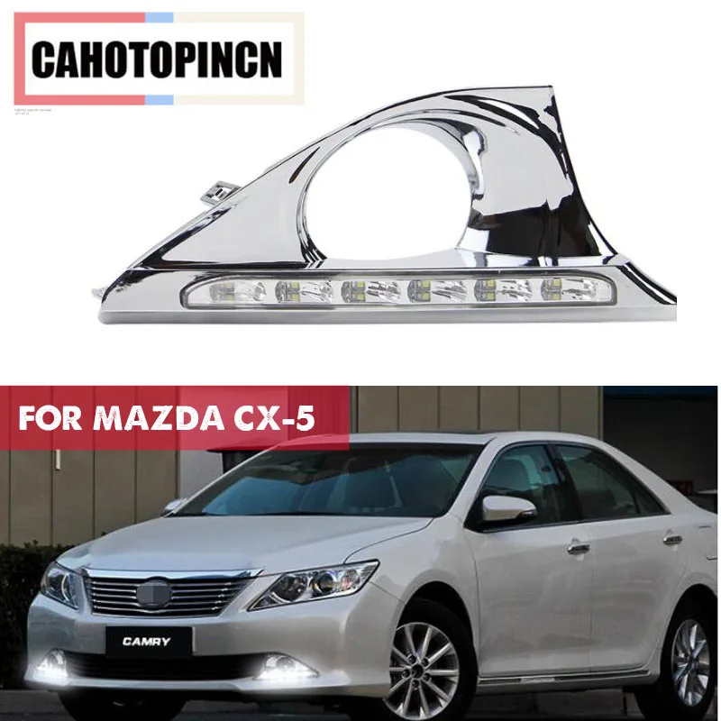 Для Toyota Camry 2012 2013 2014 авто аксессуары высокое Мощность светодиодный DRL Габаритные