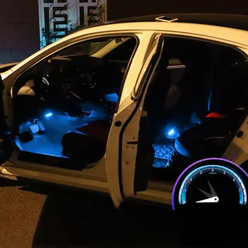 

LED 12V Colorful RGB Atmosphere Lighst Car Interior Floor Foot Lamp For Honda Civic 2019 2018 2017 2016 Decoration Accessories