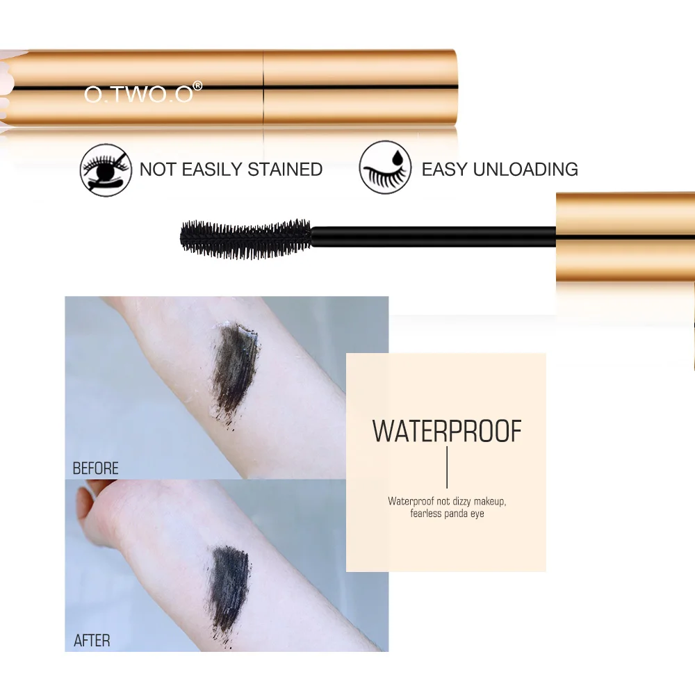 3D-Faserwimpern, dichte, verlängernde Mascara, lange schwarze Wimpern, Wimpernverlängerung, Wimpernbürste, Make-up-Profi-Augenkosmetik_voghion.com