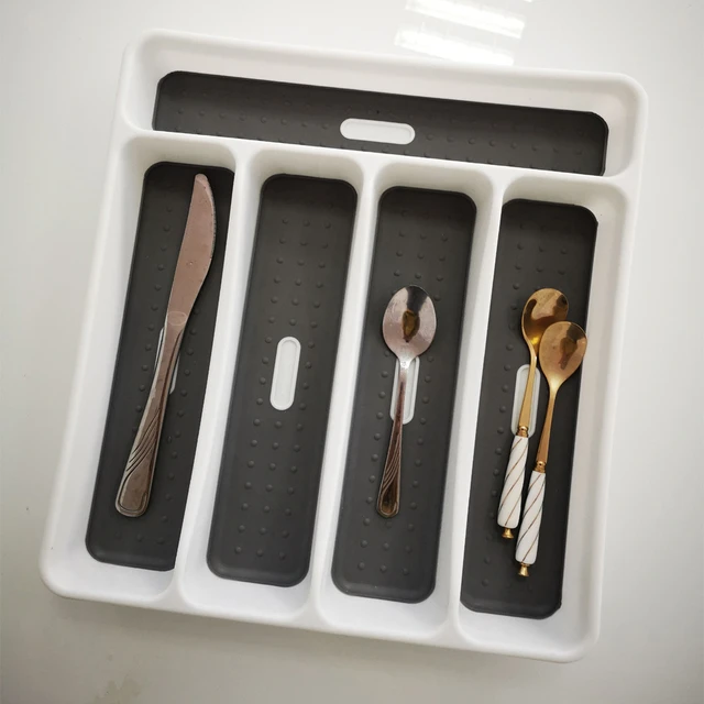 Cutlery Separation Organizer Rack  Cutlery Storage Rack Organizer -  Kitchen Drawer - Aliexpress