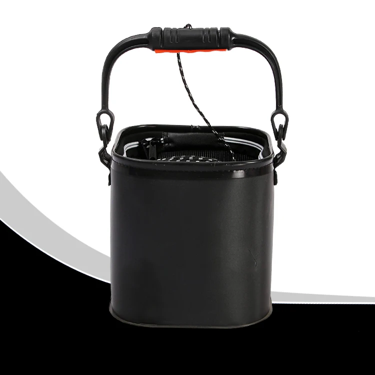 Black-Handle Блестящая катушка, чехол для рыболовных снастей на открытом воздухе, коробка для рыболовных снастей Peche Carpe, чехол для рыболовной сумки из материала EVA, ведро для воды с веревочным ремнем FLB11 - Цвет: Black-Handle