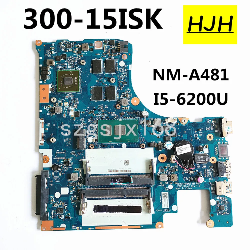

For Lenovo 300-15ISK Laptop Motherboard BMWQ1 BMWQ2 NM-A481 CPU I5 6200U GPU R5 M330 2G 100% 5B20K38185