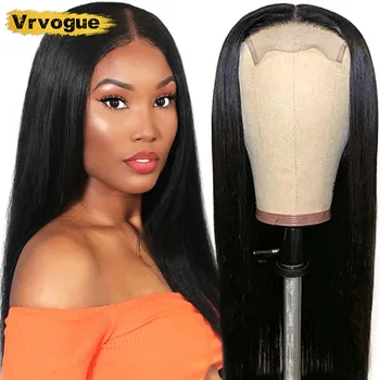 

Human Hair Wig 5x5 Lace Closure Wig Straight Lace Front Wig Brazilian Remy Hair 150% Pre-Plucked Vrvogue