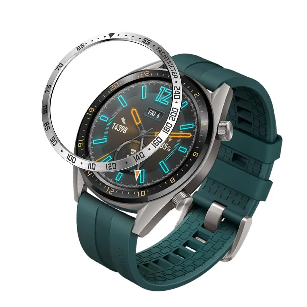 Новинка, Смарт-часы, покрытие, кольцо для huawei Watch GT 2, 46 мм, клейкая крышка, против царапин, металлический ободок, кольцо для часов - Цвет: A