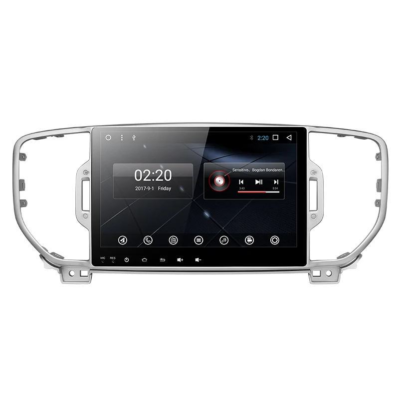 2 г mutilmedia Android 8.1 dvd-плеер автомобиля GPS DVD для Kia Sportage ПК автомобиля GPS-навигации 1 DIN стерео головное устройство